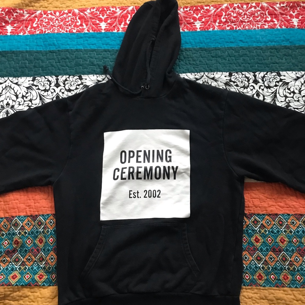 Opening Ceremony mid-length sleeve hoodie